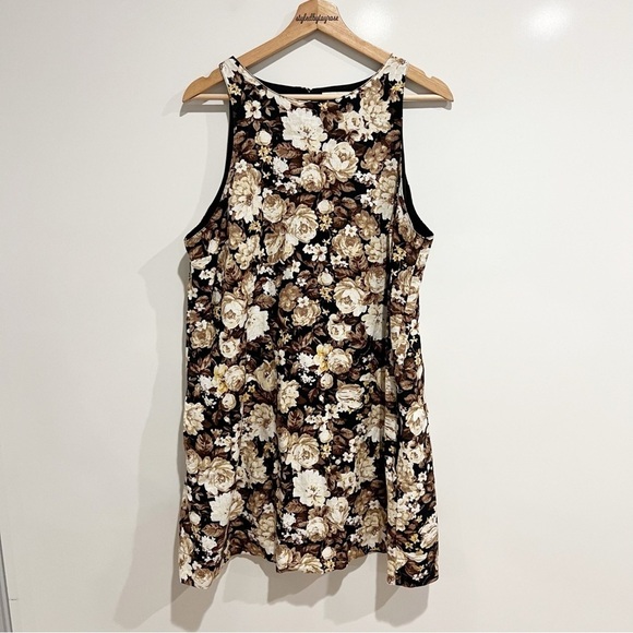 NWT Abercrombie & Fitch High Neck Linen Blend Mini Dress - Picture 4 of 10